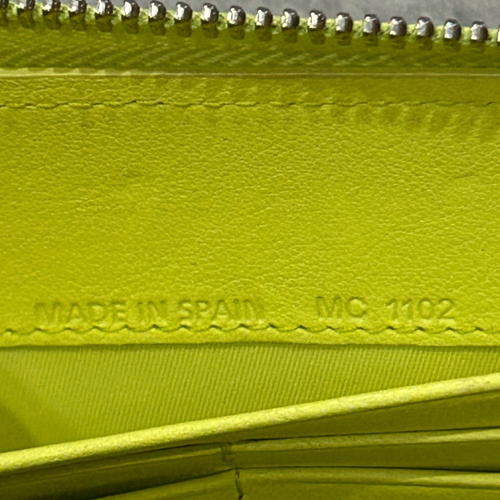Christian Dior Patent Leather Bright Yellow Wallet VGUC - Picture 5 of 11